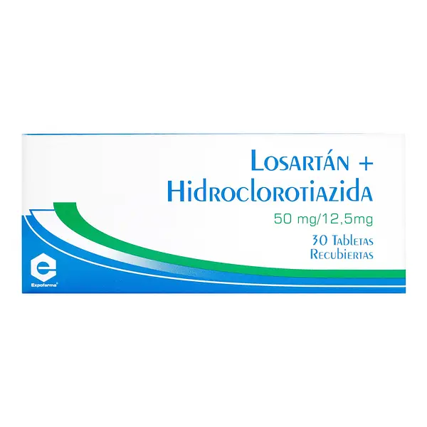 Losartan Potasico 50 Mg + Hidroclorotiazida 12.5 Mg