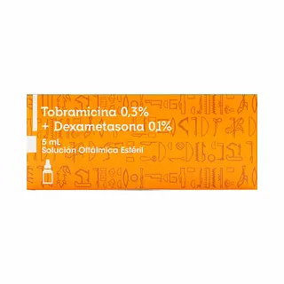 Tobramicina + Dexametasona 0,3%/0,1% Gotas