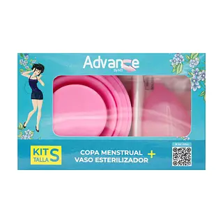 Kit Copa Menstrual + Vaso Esterilizador Talla S