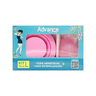 Kit Copa Menstrual + Vaso Esterilizador Talla L