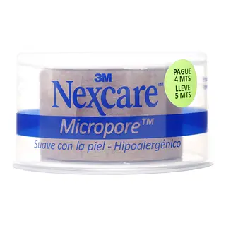 Micropore Nexcare 3m Dispensador Pague 4 Lleve 5 Mts