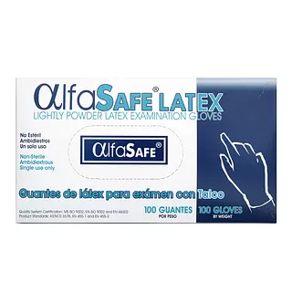 Guante Examen Alfa Latex Talla L