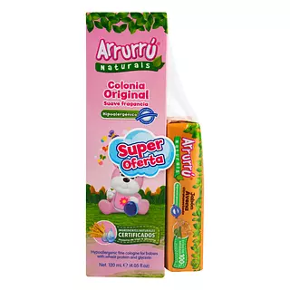 Colonia Arrurru Naturals Rosada 120 + Jabon Avena