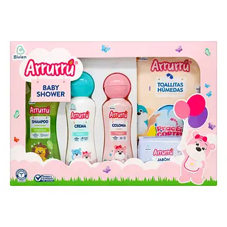 Estuche Arrurru Baby Shower Rosado