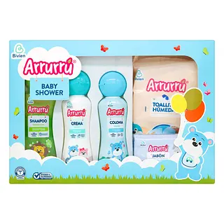 Estuche Arrurru Baby Shower Azul