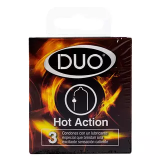 Preservativo Duo Hot Action