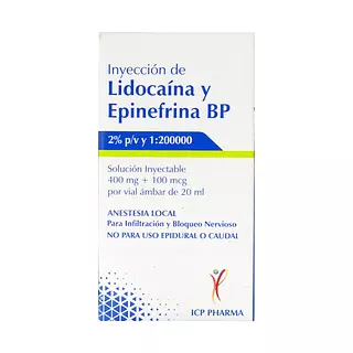 Lidocaina Y Epinefrina 2%