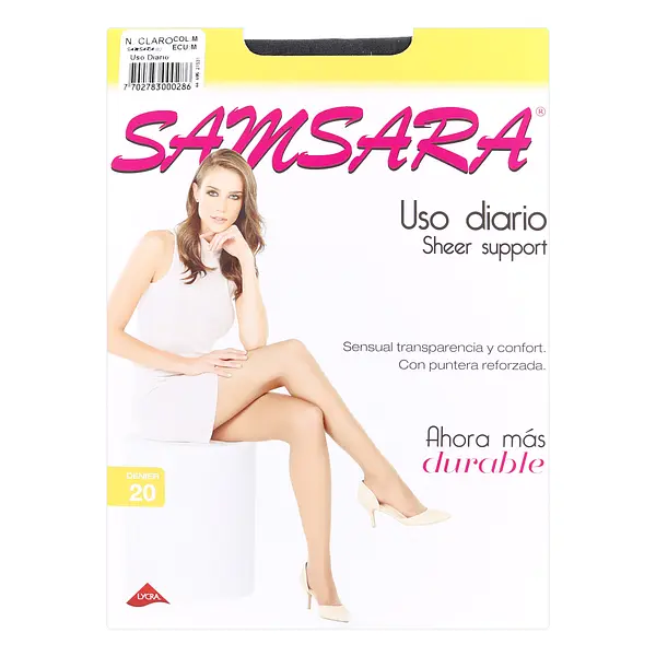 Medias Samsara Sheer Support Negro Claro