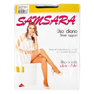 Medias Samsara Sheer Support Negro