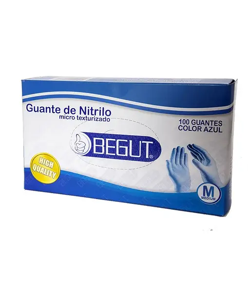 Guante De Nitrilo Azul Talla M Begut