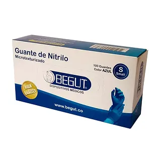 Guante De Nitrilo Azul Talla S Begut