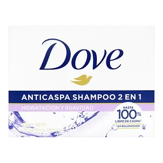 Shampoo Dove 2 En 1 Hidratación Y Suavidad