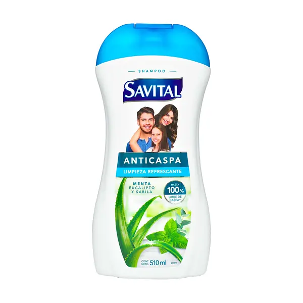 Champu Savital Anticaspa Menta Eucalipto