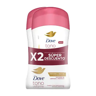 Desodorante Dove Barra Tono Uniforme Caléndula