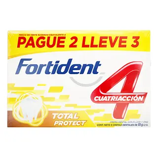 Crema Dental Fortident Total Protect Pague 2 Lleve 3