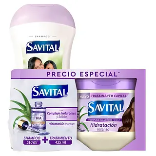 Champu Savital Hidratación Hialuronico + Tratamiento