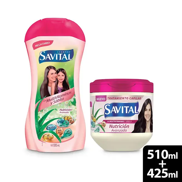Champu Savital Nutrición Avanzada + Tratamiento
