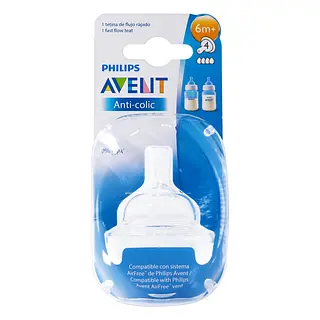 Chupo Philips Avent Flujo Rapido 6 Meses +