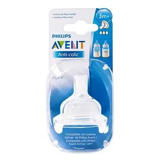 Chupo Philips Avent Flujo Medio 3 Meses +