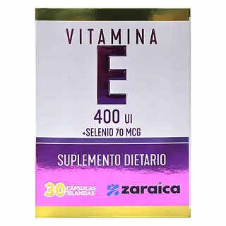 Vitamina E 400 Ui + Selenio 70 Mcg