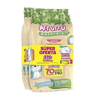 Toallas Arrurru Avena Practicorte