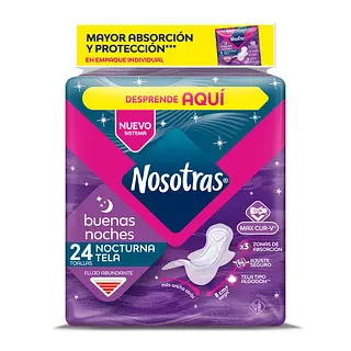Toallas Nosotras Buenas Noches Tela