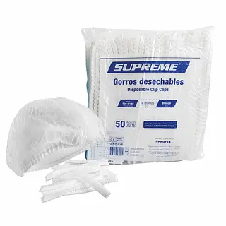 Gorro Desechable Blanco Supreme