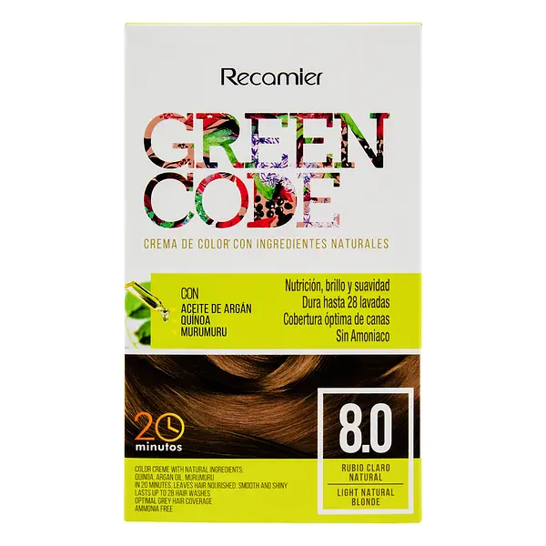 Green Code Kit 8.0 Rubio Claro Natural