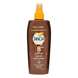 Bronceador Tanga Locion Spf 8