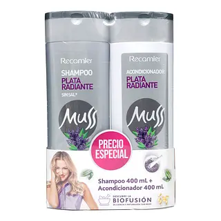 Champu Muss Plata Radiante + Acondicionador