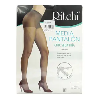 Medias Ritchi Chic Seda Negro Talla Xl