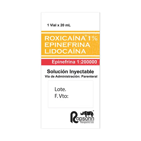 Roxicaina 1% Epinefina 1200 Ui