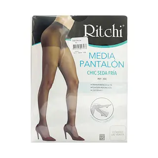 Medias Ritchi Chic Seda Negro Talla M