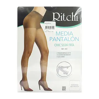Medias Ritchi Chic Seda Negro Talla L