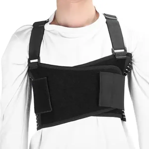 Costillera Con Soporte Hombre Negra