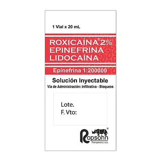 Roxicaina 2% Epinefrina 1200 Ui