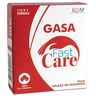Gasa Fast Care Aseptica 1/2x1 Yardas