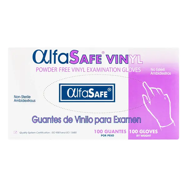 Guante Examen Vinilo Alfa Talla M