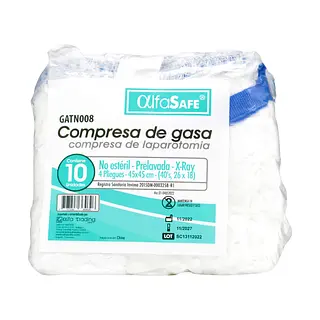 Compresa Alfa 45 Cm X 45 Cm No Estéril