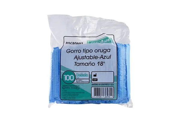 Gorro Tipo Oruga Azul Alfa
