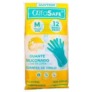 Guantes Alfasafe Vinilo Talla M