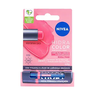 Labial Nivea Hidra Color Rosado
