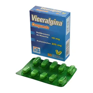 Viceralgina Hioscina Butilbromuro 10 Mg + Acetaminofen 325 Mg