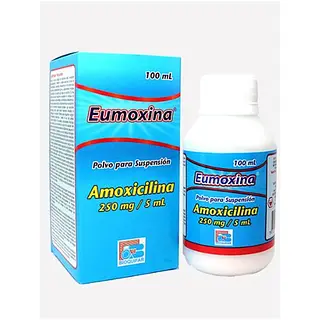 Eumoxina Amoxicilina 250 Mg/5 Ml Polvo Suspensión