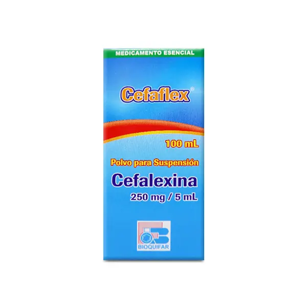 Cefaflex Cefalexina 250 Mg/5 Ml Polvo Suspensión