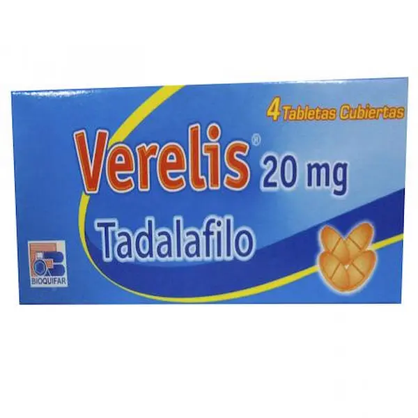 Verelis Tadalafilo 20 Mg