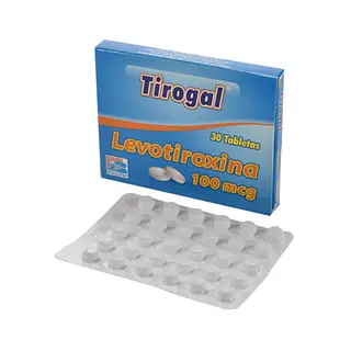 Tirogal Levotiroxina 100 Mcg