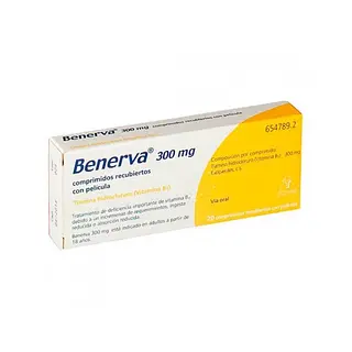 Benerva 300 Mg Tiamina 300 Mg