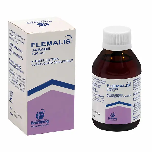 Flemalis N-Acetilcisteina / Guayacolato De Glicerilo