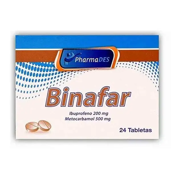 Binafar Ibuprofeno + Metocarbamol 200 Mg/ 500 Mg